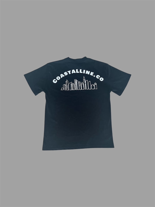 Coastalline Skyline Tee – Black